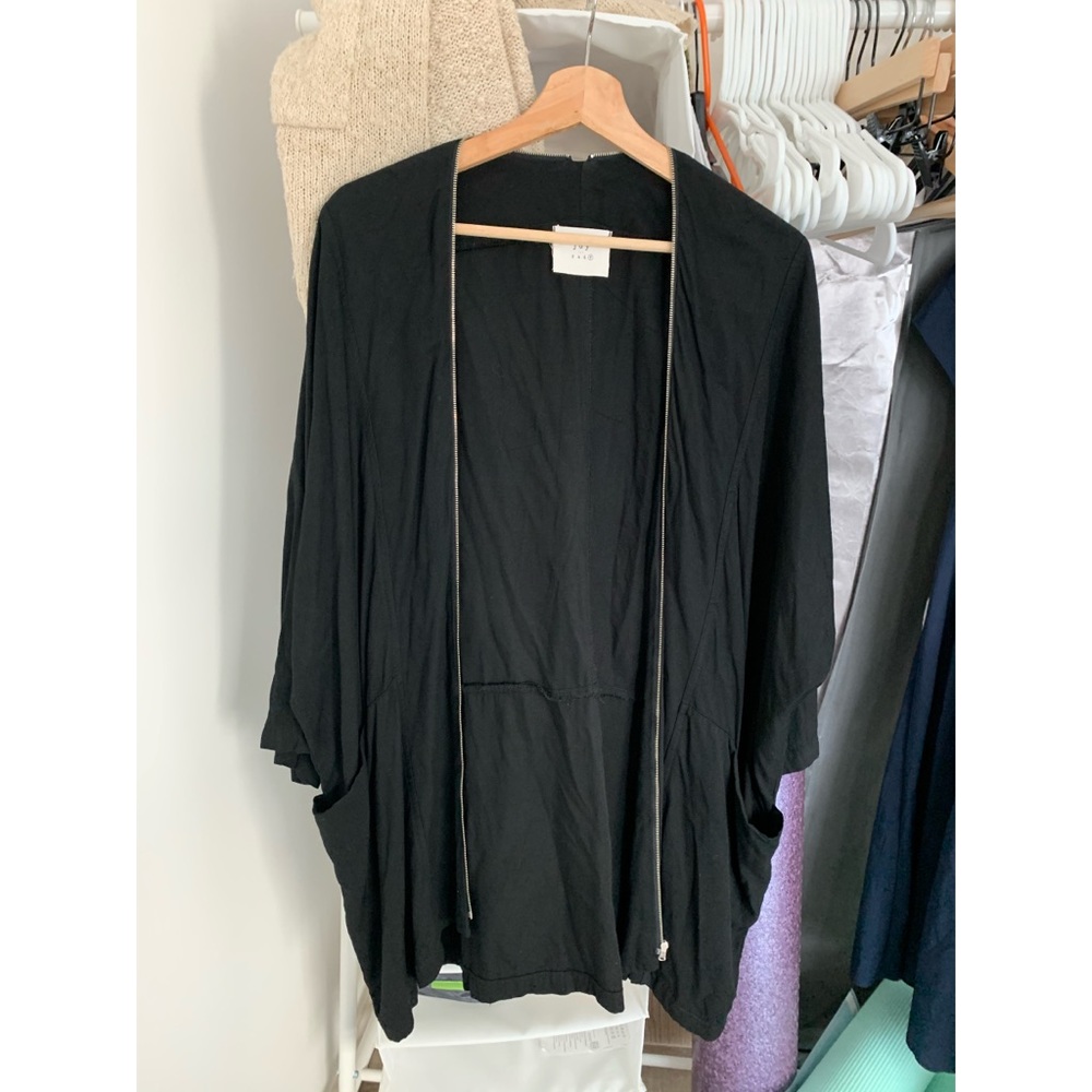 A black cotton cardigan from Korea
